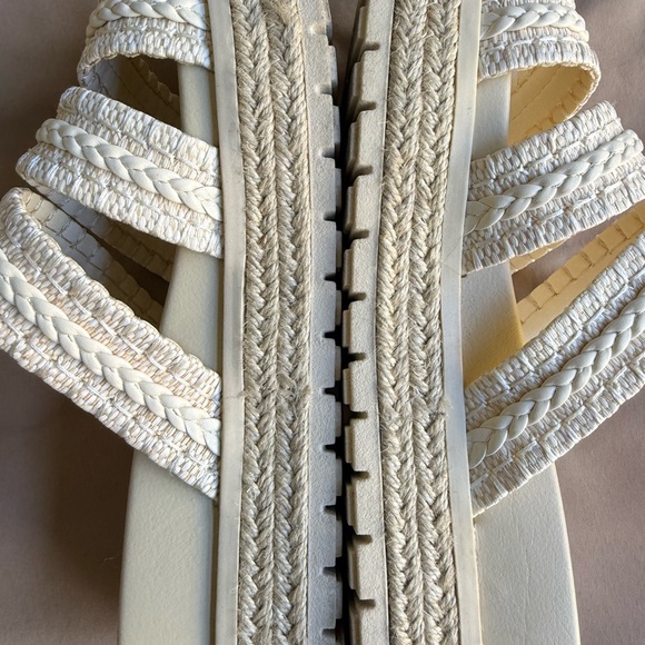 MIA Women's Tan and Cream Espadrille Sandals - Picture 5 of 6